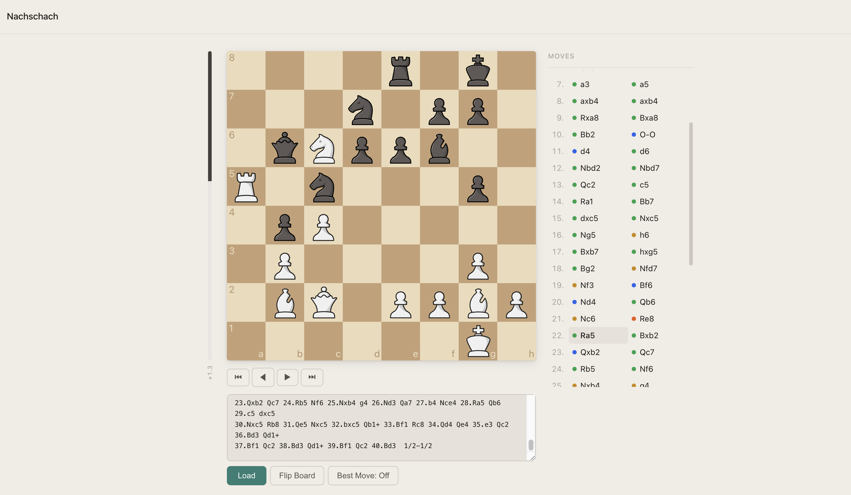 Screenshot of Nachschach